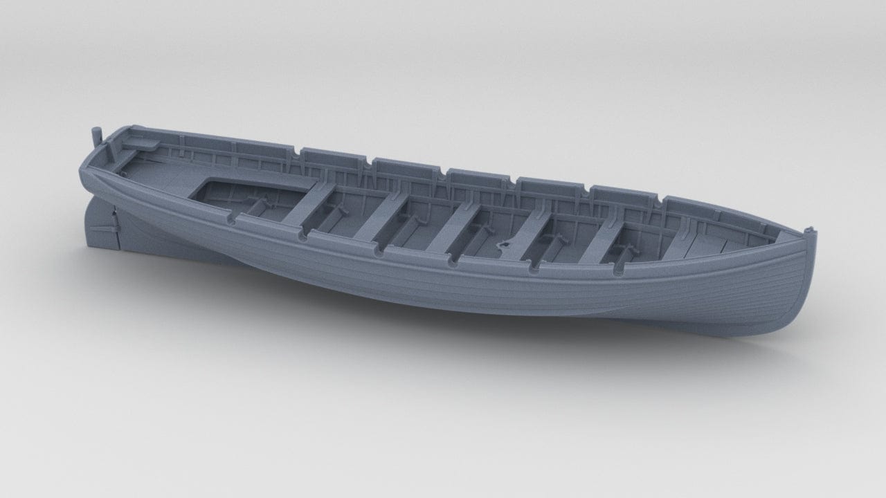 1/144 IJN 9m cutter without paddles - distefan 3d print