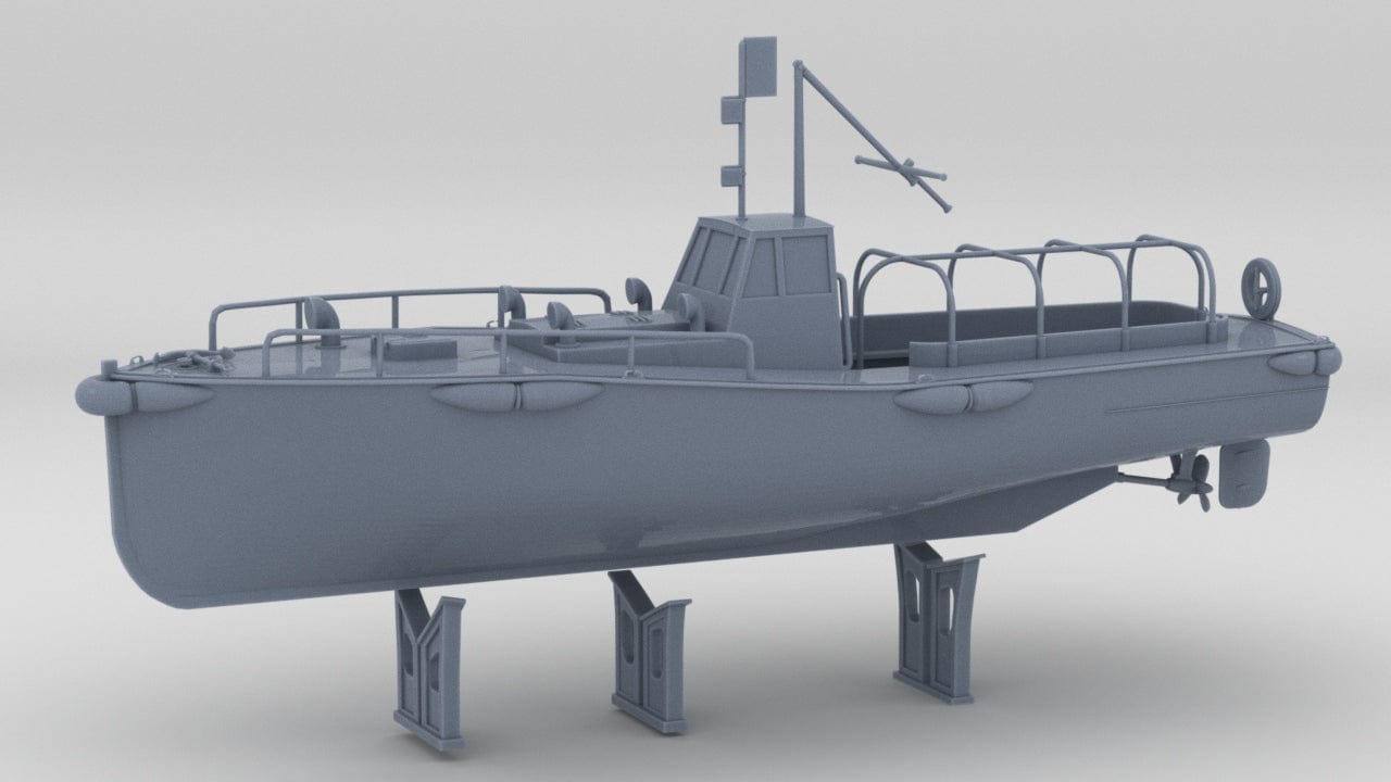 1/144 IJN Motorboat Cutter 11m 60hp - distefan 3d print