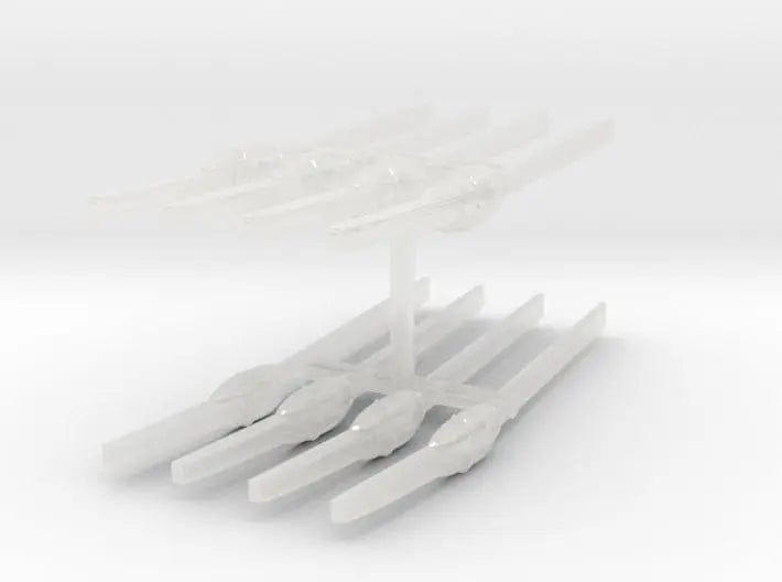1/144 IJN paddles (oars) set 8pcs - distefan 3d print