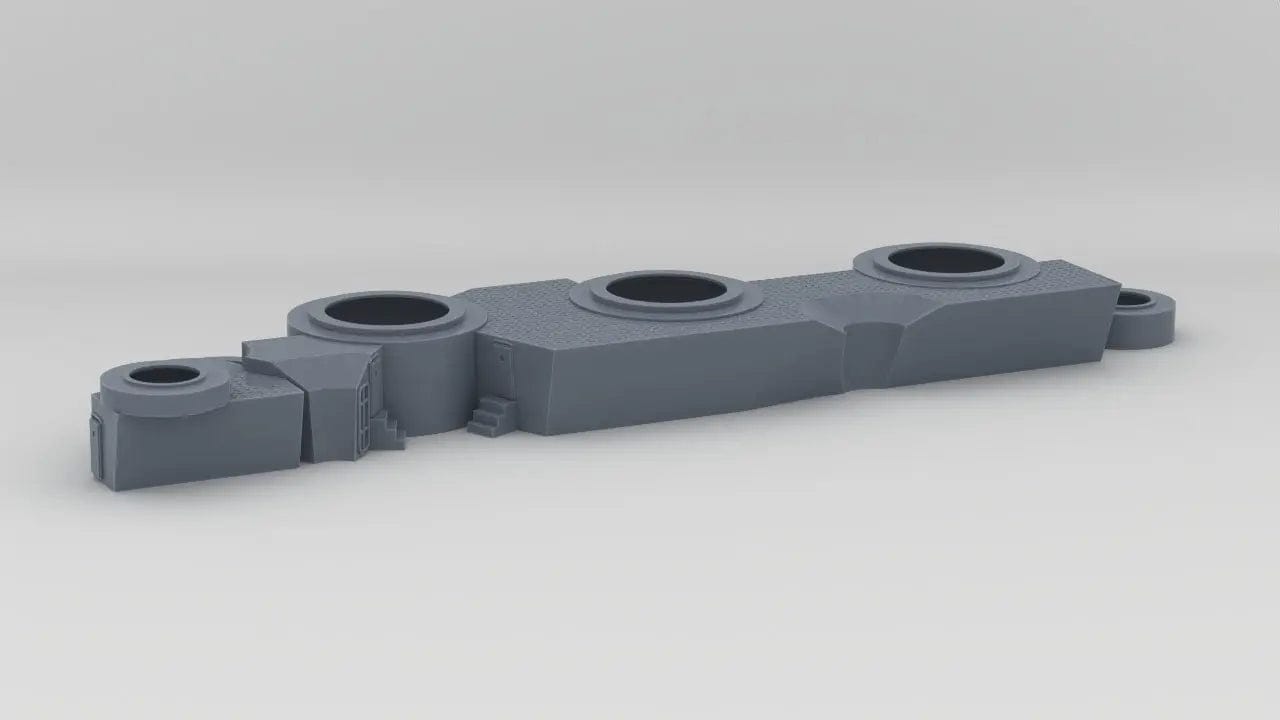 1/144 IJN Yamato Deck 1 Port - distefan 3d print – alternate view