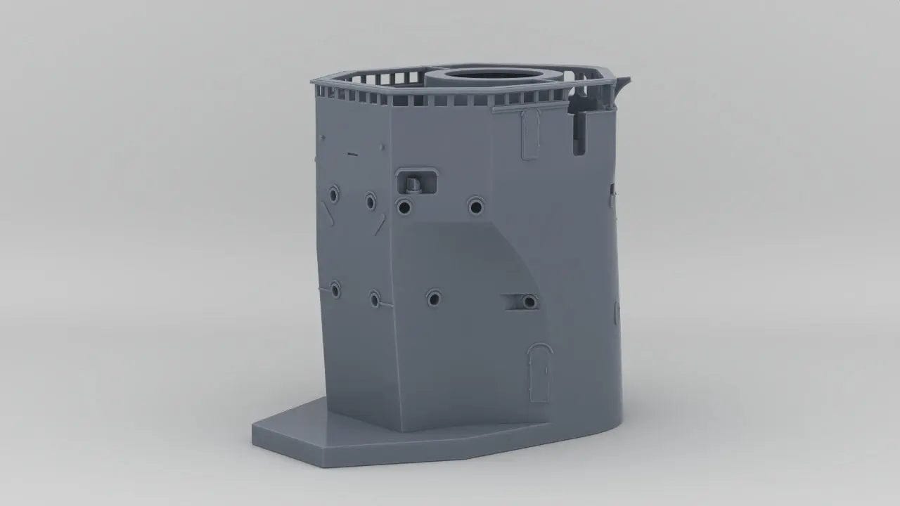1/144 IJN Yamato Forward Structure Combat Bridge - distefan 3d print
