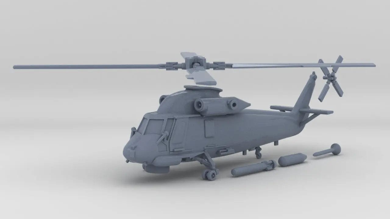 1/144 Kaman Seasprite H-2F Helicopter Set - distefan 3d print