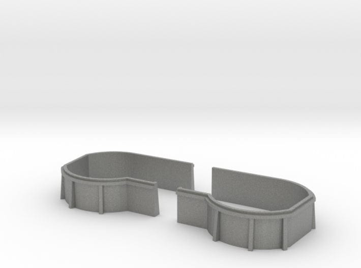 1/144 US Iowa main deck tubs 1x 20mm bow - distefan 3d print