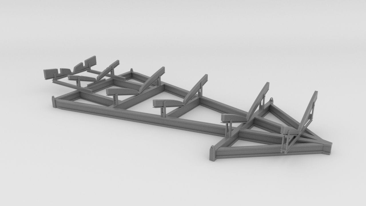 1/144 US PT Boat Cradle - distefan 3d print