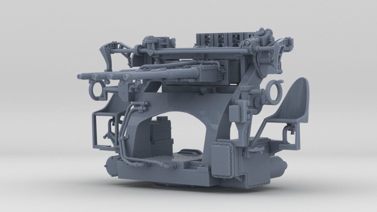 1/144 USN 1.1"/75 (28 mm) Mk1 Quad Mount - distefan 3d print