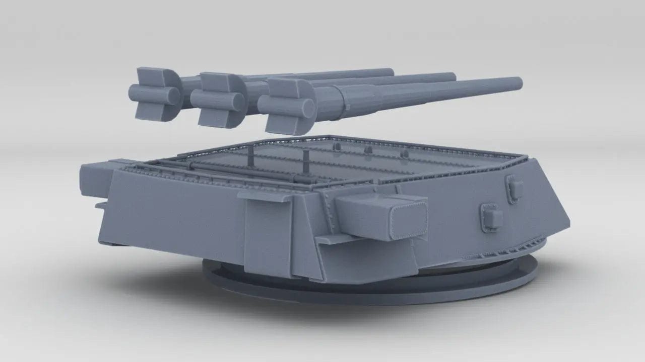 1/144 USN 16in/45 (40,6 cm) Mark 6 Turret 1 - distefan 3d print