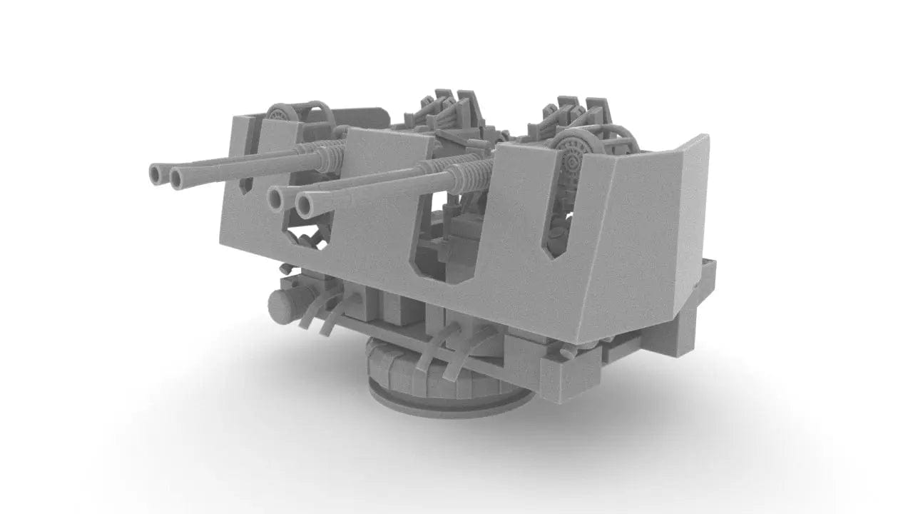 1/144 USN 40mm Bofors Quad Mount Shielded - distefan 3d print