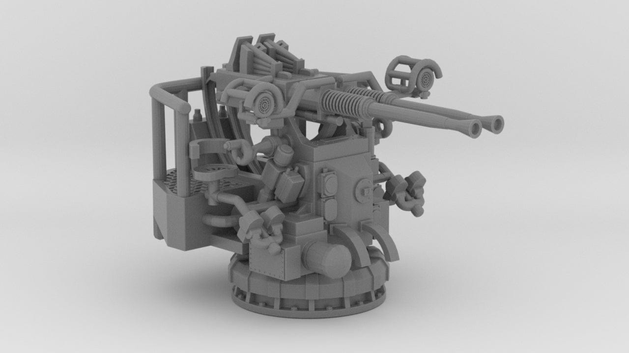 1/144 USN 40mm Bofors Twin Mount - distefan 3d print