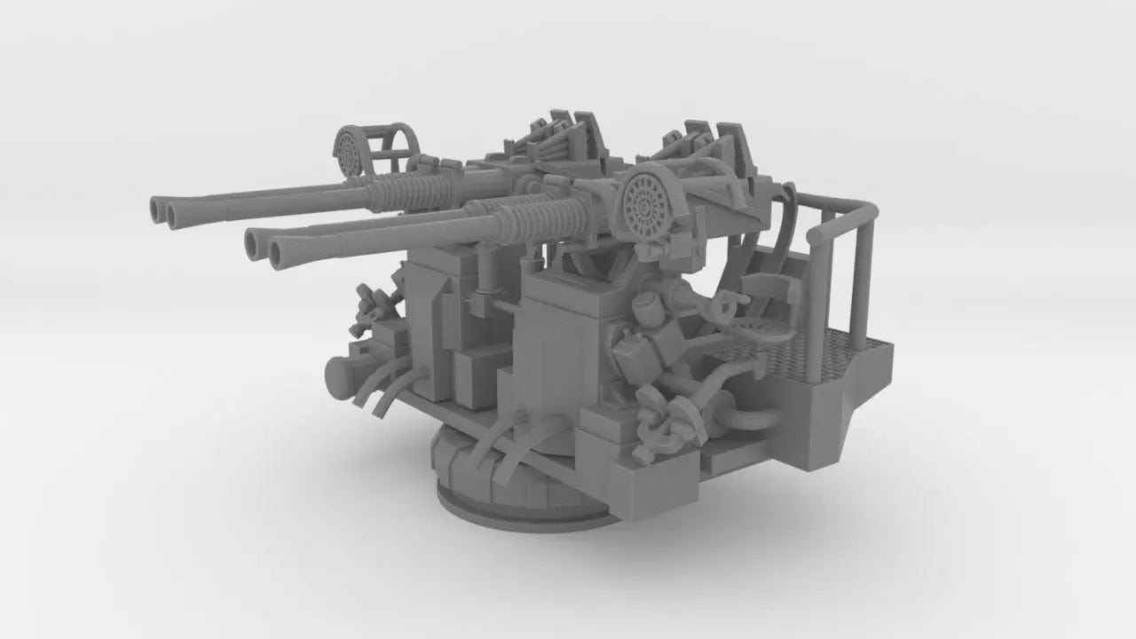 1/144 USN 40mm Quad Bofors Mount - distefan 3d print