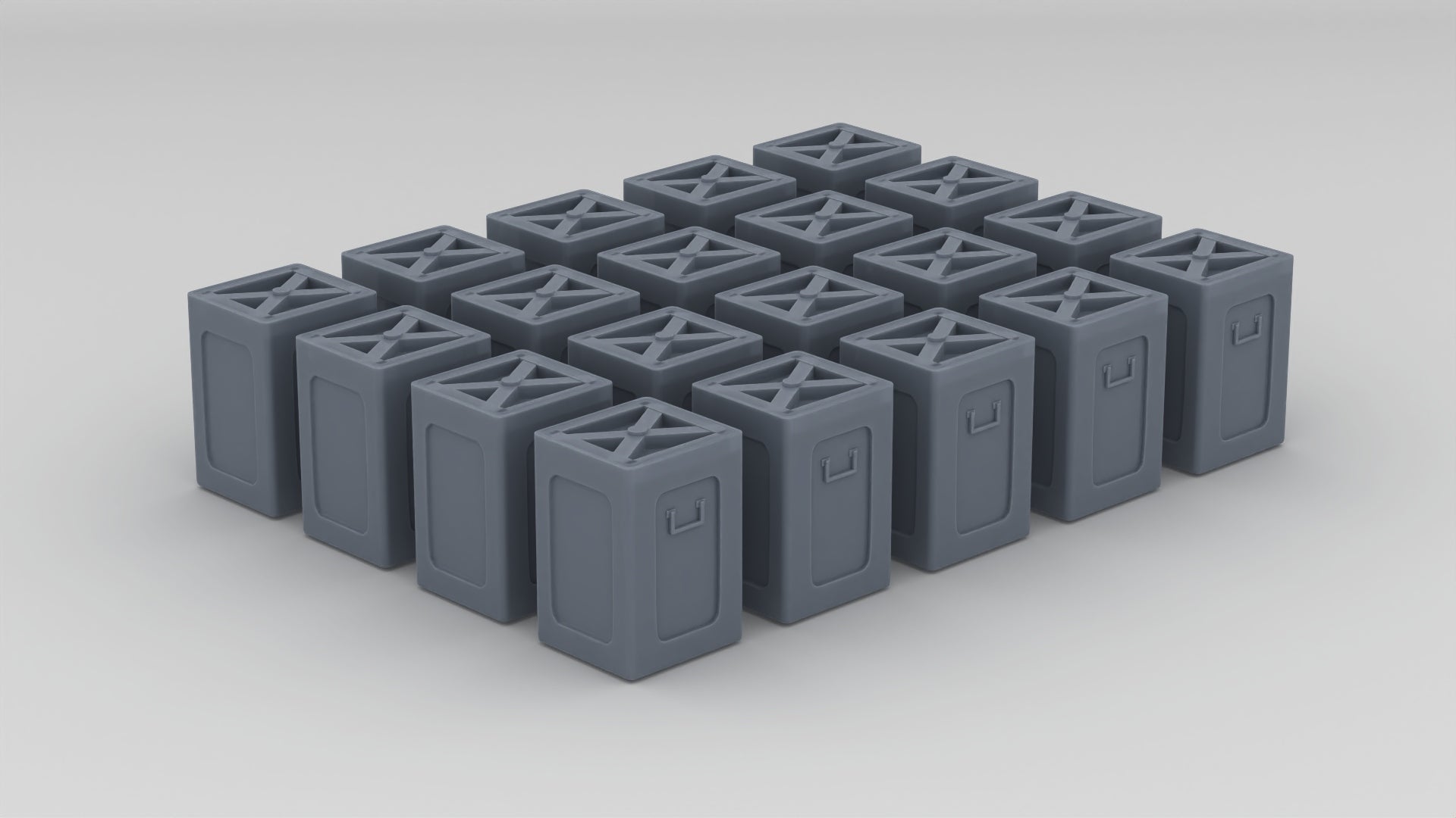 1/144 USN 40mm Twin Bofors Tub Ammo Box Set (20pcs) - distefan 3d print