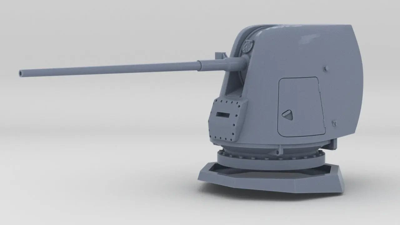 1/144 USN 5"/54 Cal. Mark 45 Mount Mod 0-2 Set - distefan 3d print