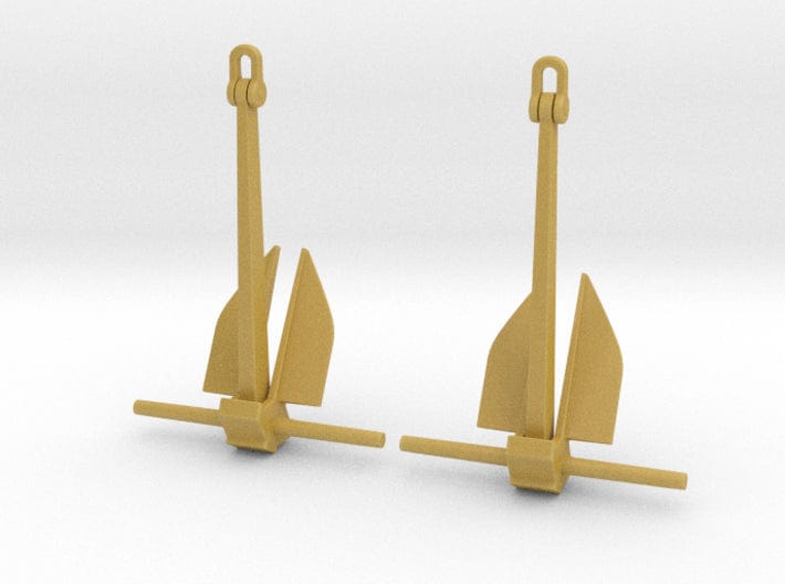 1/144 USN anchors, destroyer (5000 lbs.) v2 - distefan 3d print