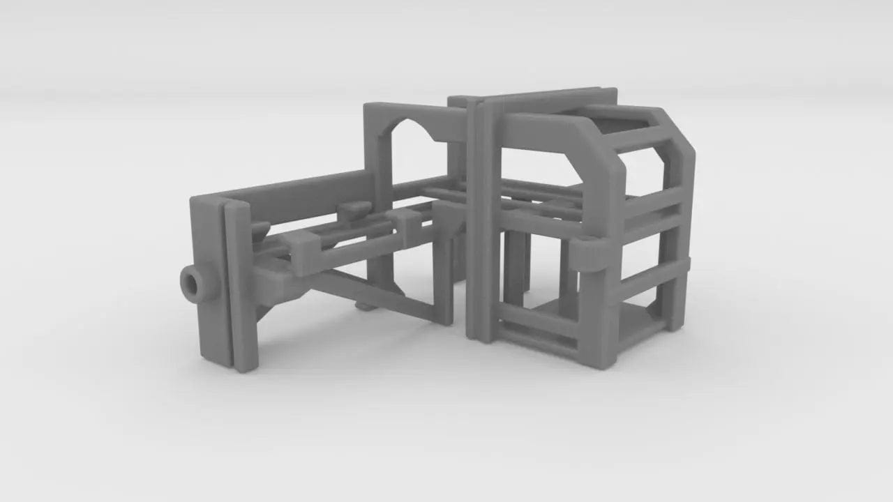 1/144 USN Depth Charge Loader Rack (Port) - distefan 3d print