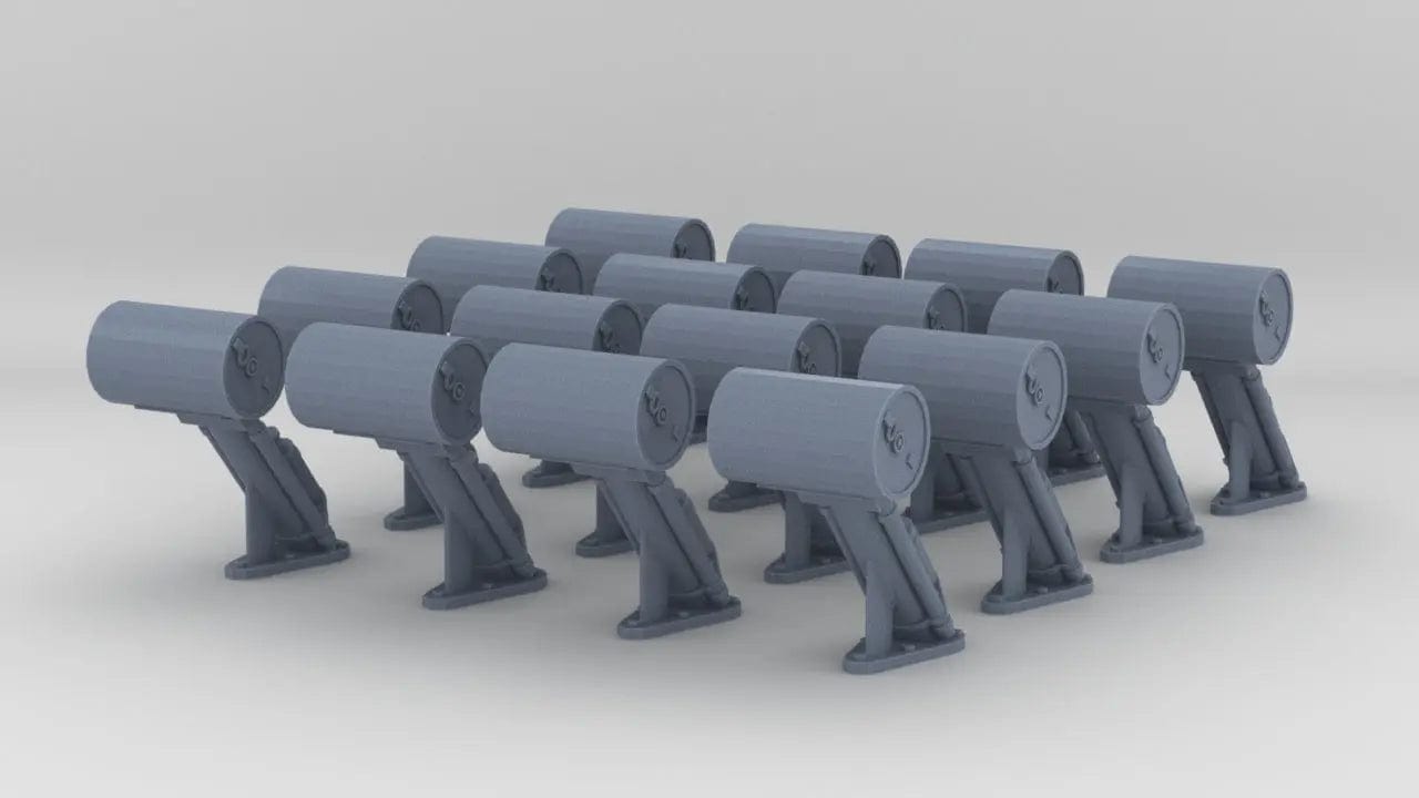 1/144 USN K-Gun Depth Charge Set (16pcs) - distefan 3d print