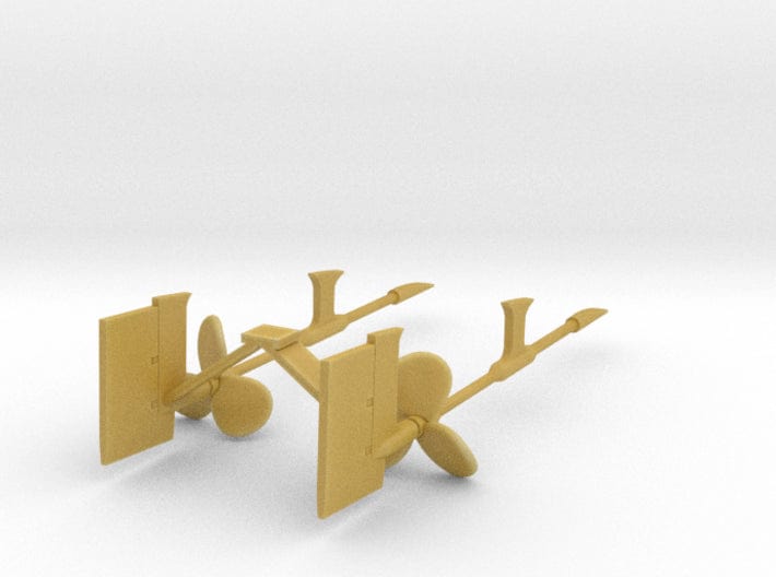 1/144 USN props set supports and rudders - distefan 3d print