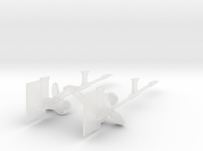 1/144 USN props set supports and rudders - distefan 3d print