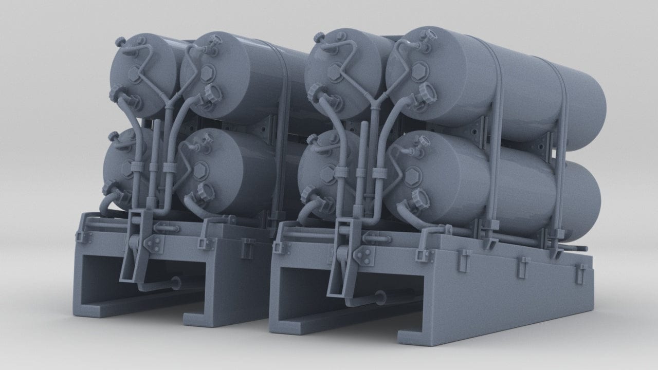 1/144 USN Smoke Screen Generator Set (2pcs) - distefan 3d print