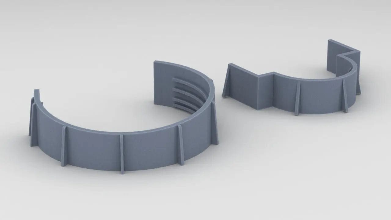 1/144 USS BB59 Aft 40mm & 20mm Tub Port Set - distefan 3d print