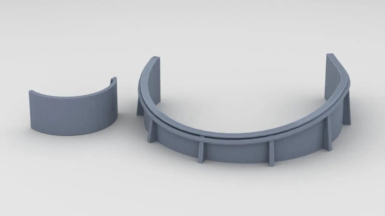 1/144 USS BB59 Forward 40mm & 20mm Tub Port Set - distefan 3d print
