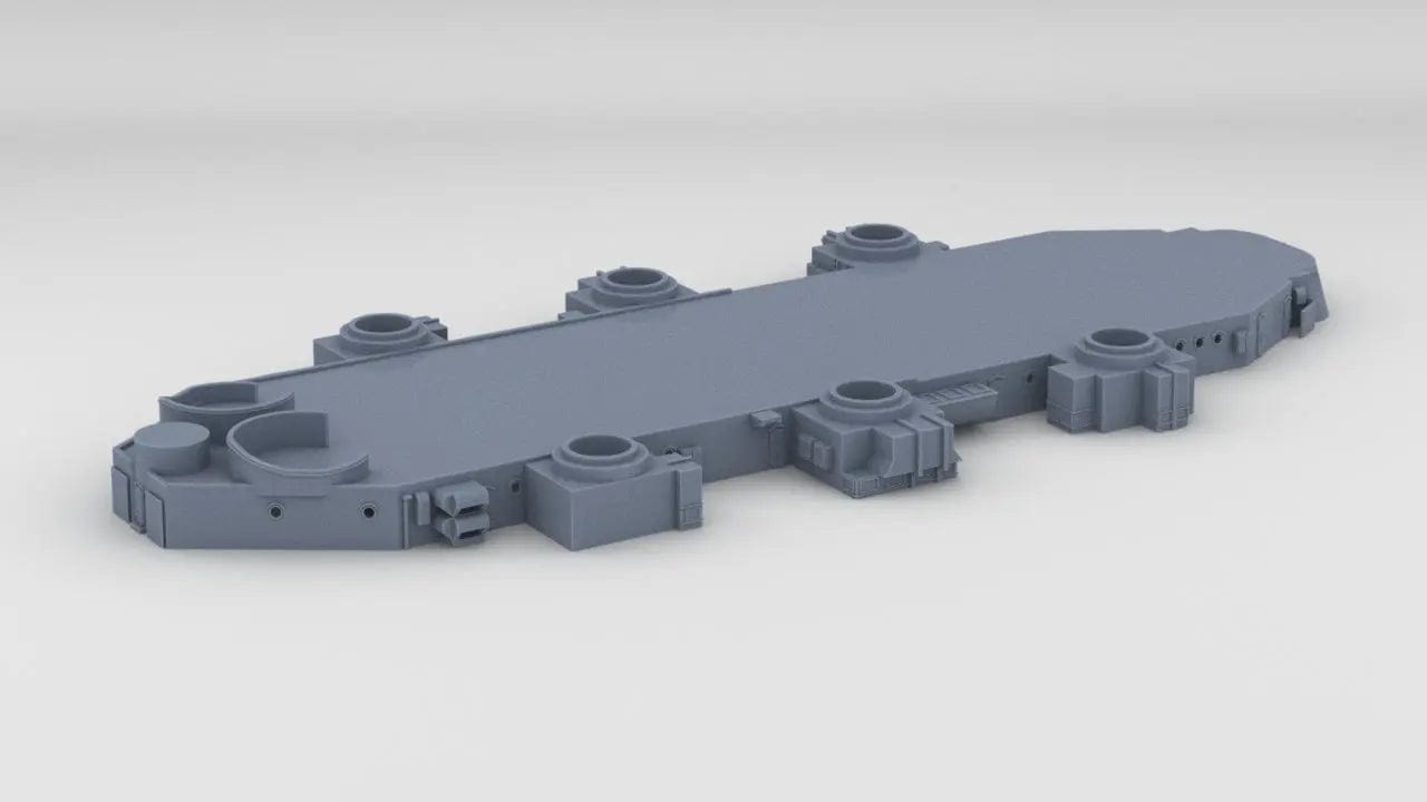 1/144 USS BB59 Superstructure Level 2 - distefan 3d print