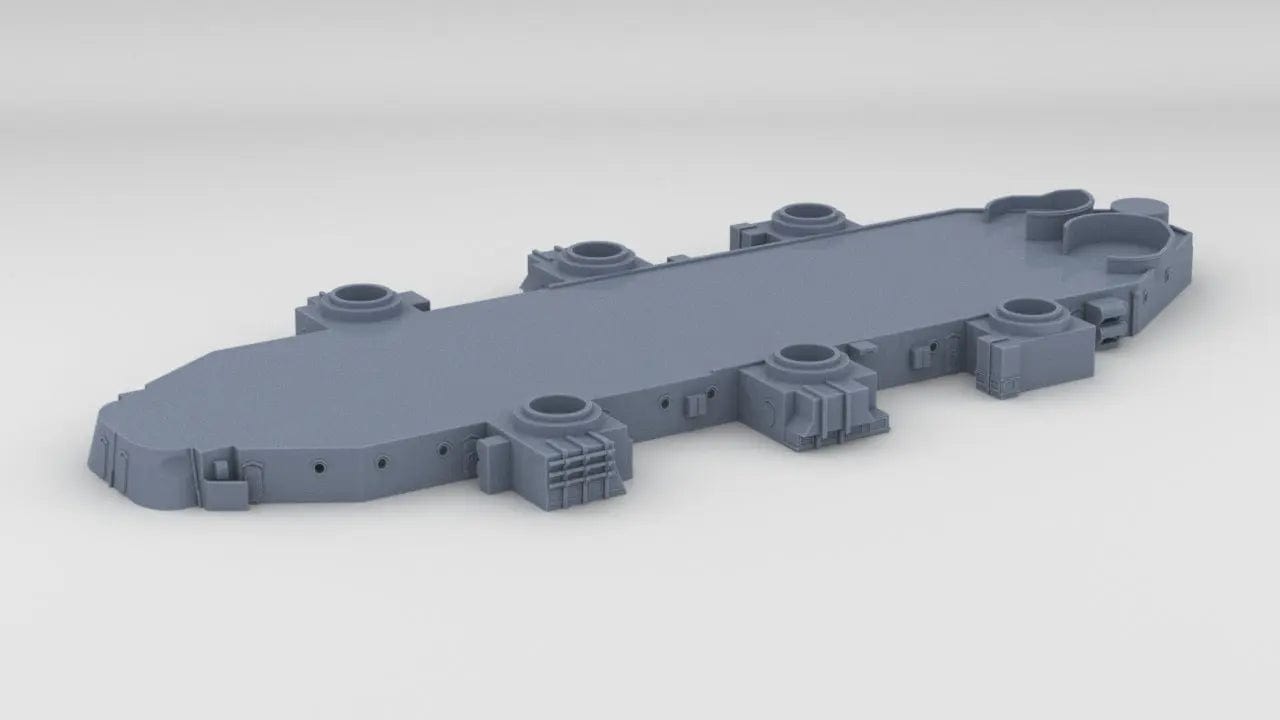1/144 USS BB59 Superstructure Level 2 - distefan 3d print