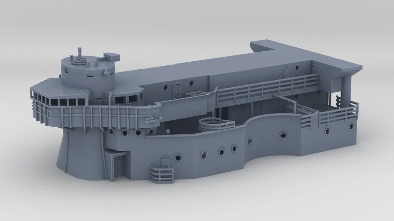 1/144 USS BB59 Superstructure Level 3-4-5 - distefan 3d print