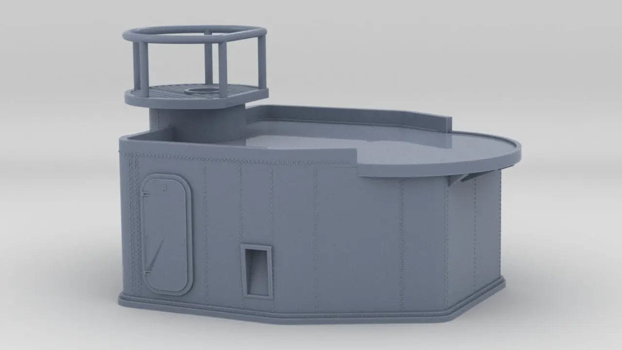 1/144 USS Cassin Young (DD-793) Mare Island D-shaped Tub - distefan 3d print