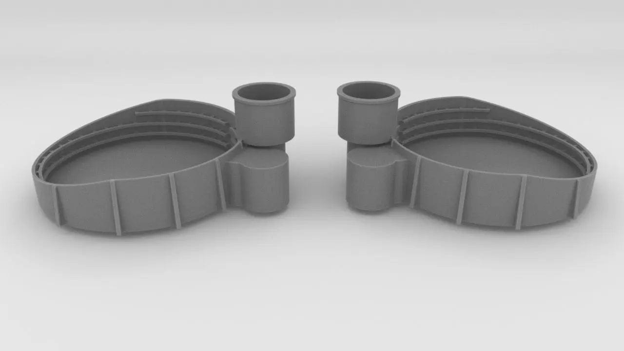 1/144 USS Iowa 40mm Quad Bofors Tub Forward Set - distefan 3d print