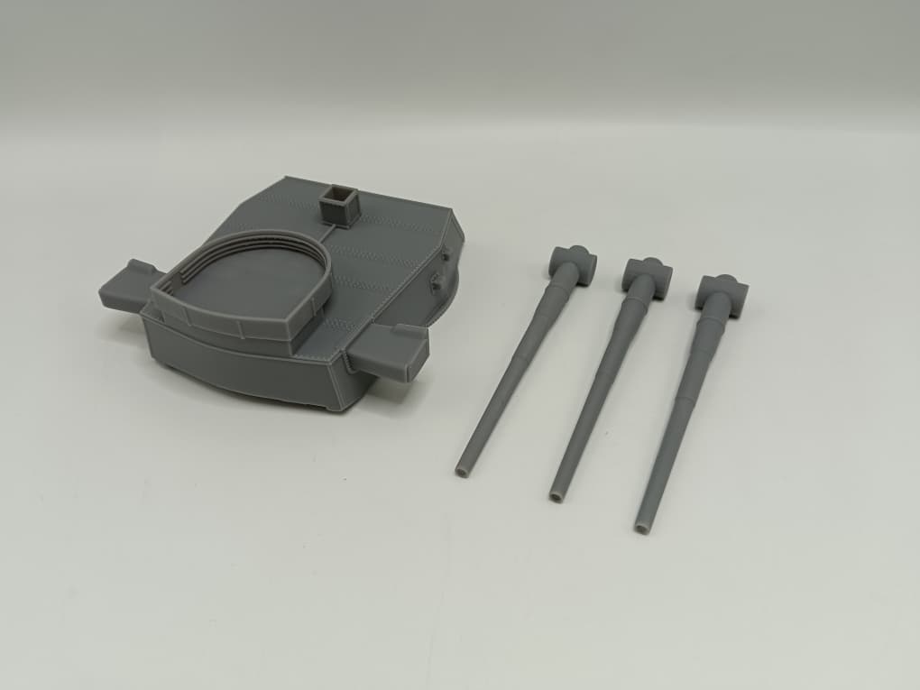 1/144 USS Iowa (BB-61) 16"/50 (40.6 cm) Mark 7 Turret C - distefan 3d print