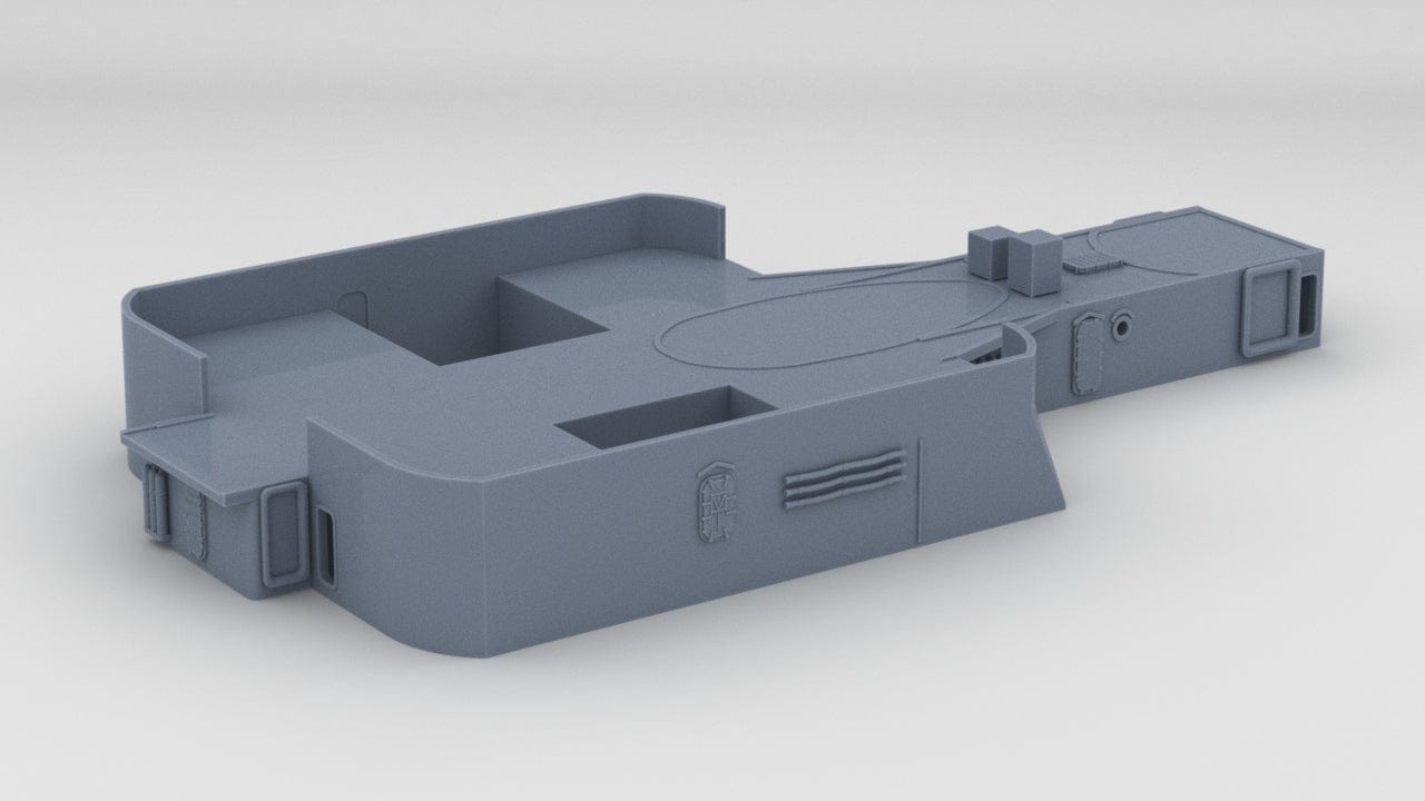 1/144 USS Iowa BB-61 Amidships Structure Deck 3 - distefan 3d print