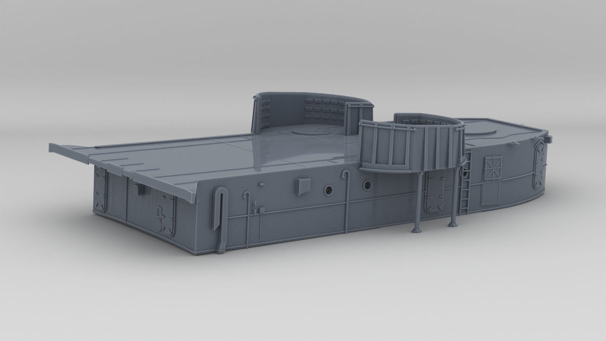 1/144 USS Kidd (DD-661) Forward Deck 1 - distefan 3d print