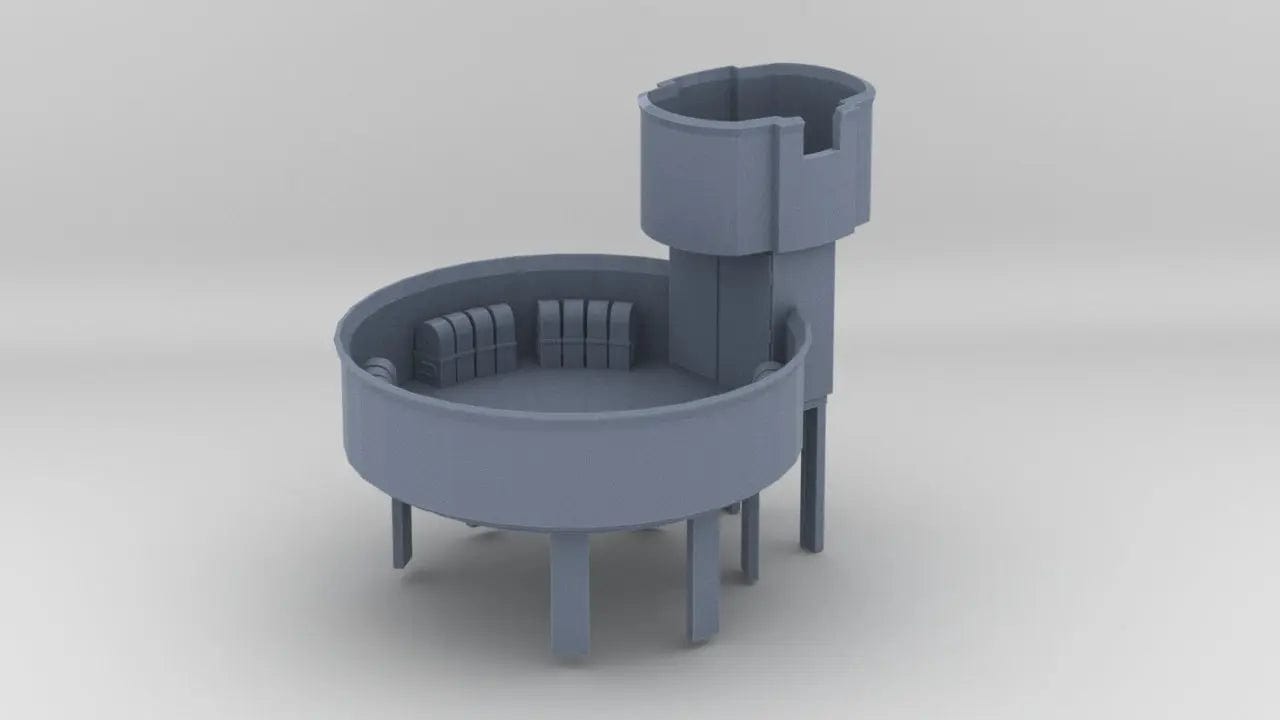 1/144 USS Saucy PG-65 Aft M45 Quad Gun Platform - distefan 3d print