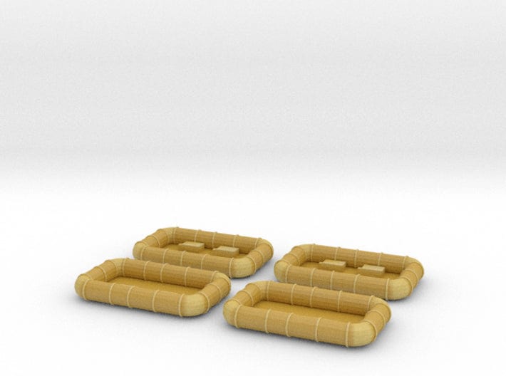 1/144 USS Saucy PG-65 life rafts set 4pcs - distefan 3d print