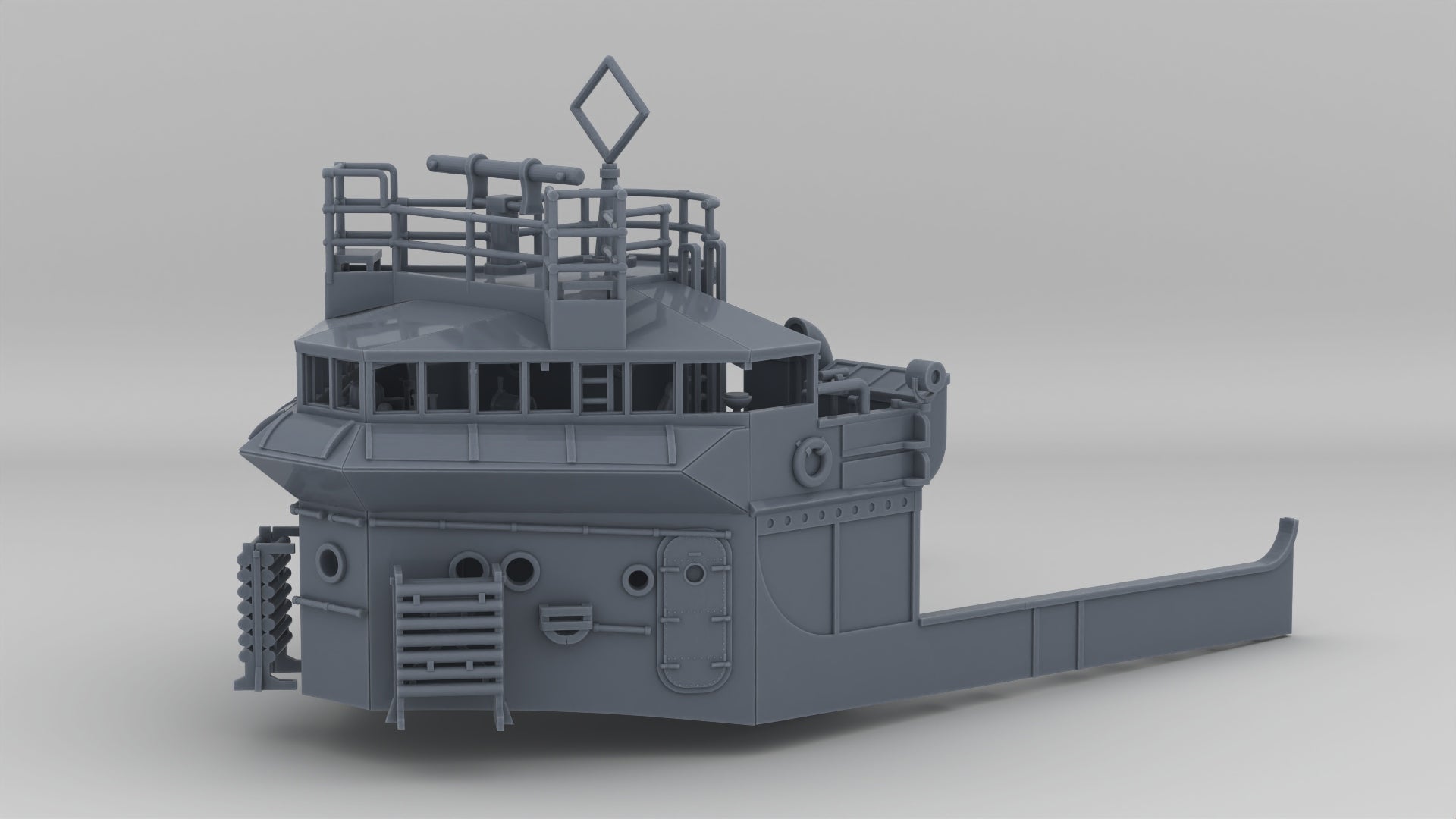 1/144 USS Ward Navigation Bridge - distefan 3d print