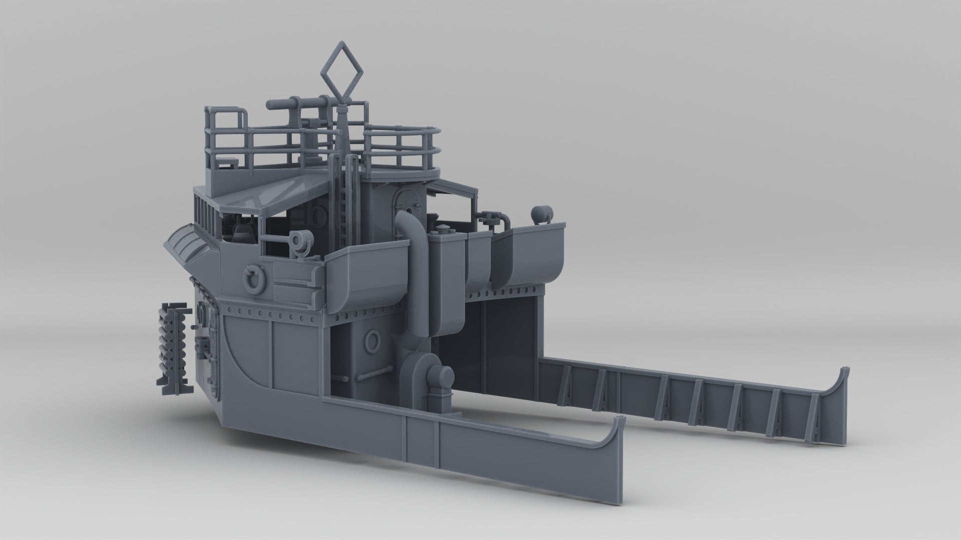 1/144 USS Ward Navigation Bridge - distefan 3d print