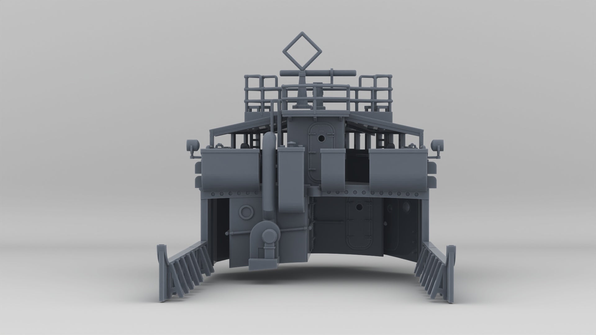 1/144 USS Ward Navigation Bridge - distefan 3d print