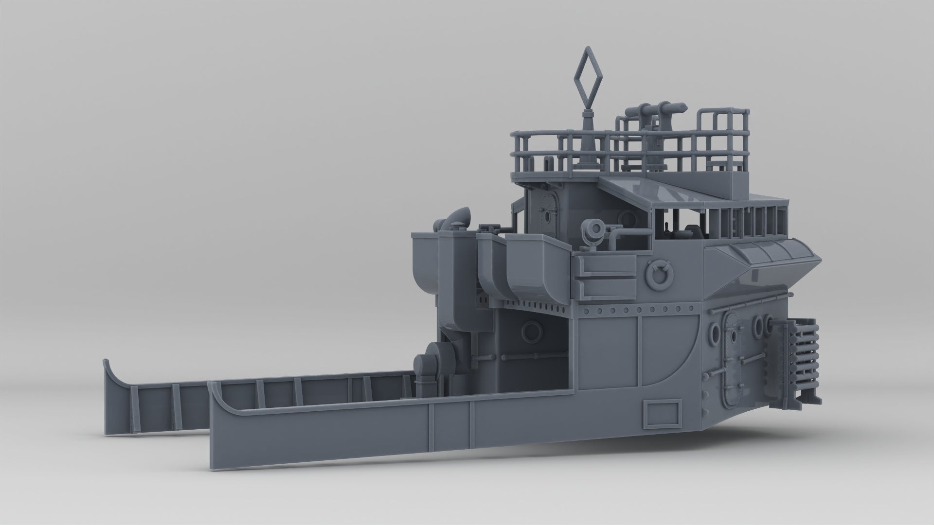 1/144 USS Ward Navigation Bridge - distefan 3d print