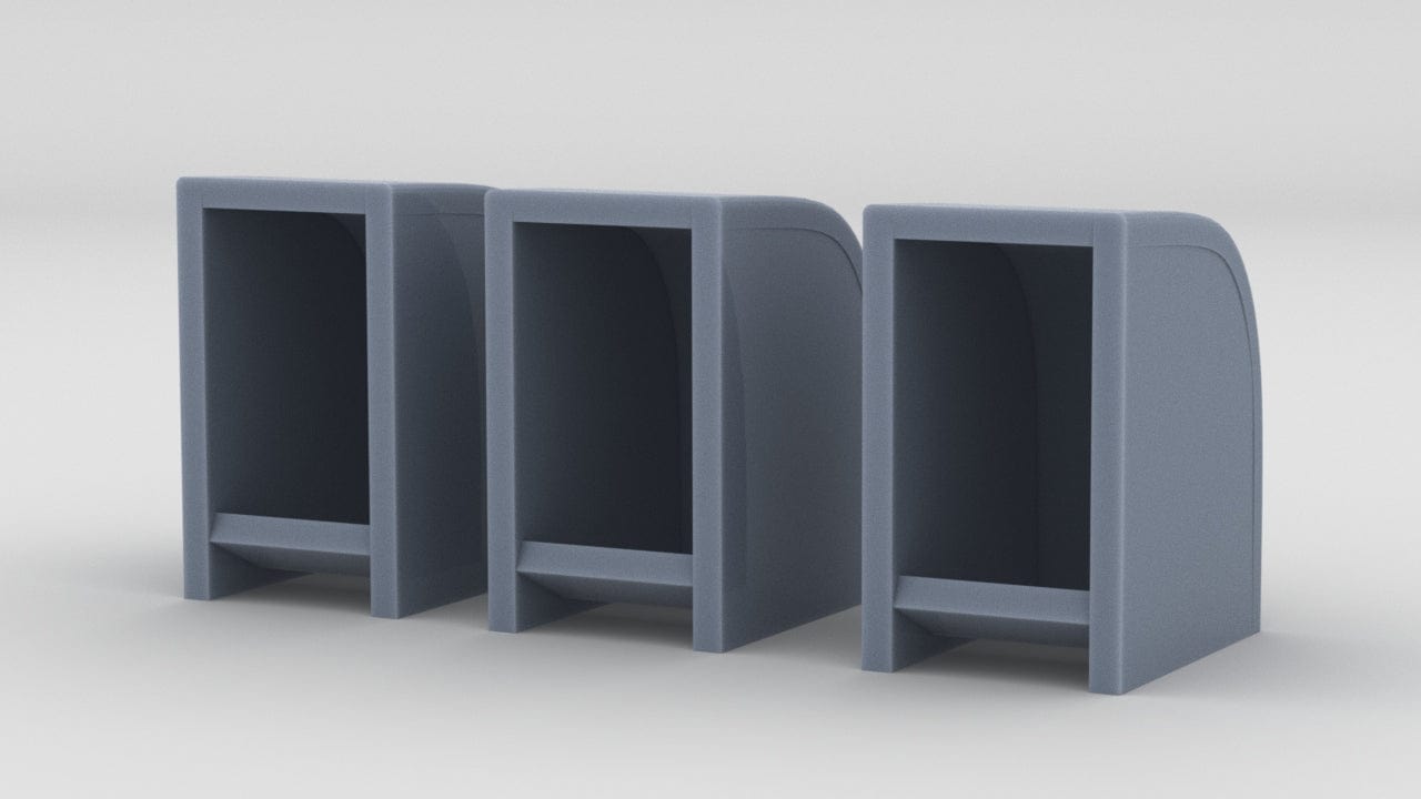 1/15 USN PT Boat 109 Deck Vents Set (3pcs) - distefan 3d print