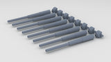 1/150 DKM 38cm (15") SKC/34 Main Gun Barrels Set (8pcs)