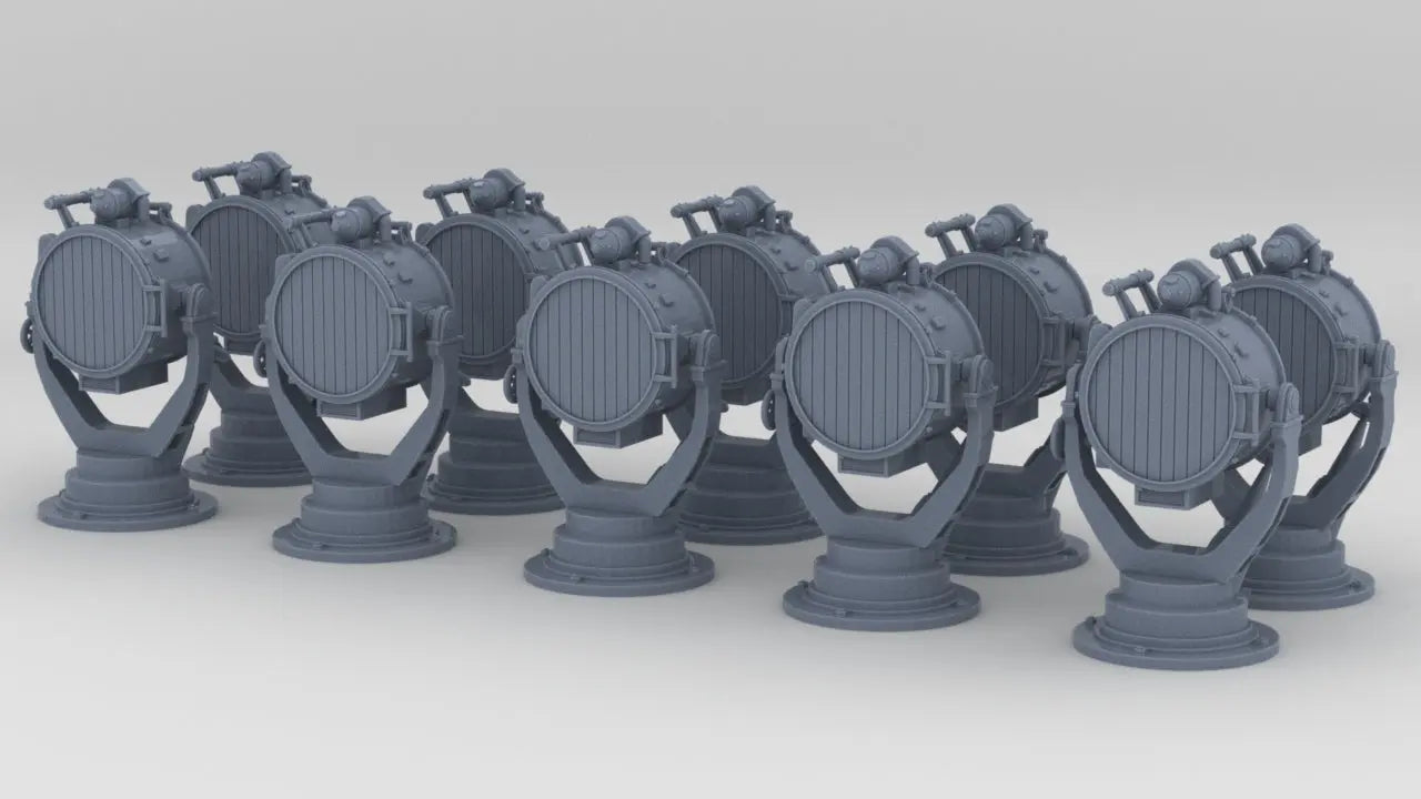 1/150 IJN Searchlight 60cm Set (10pcs) - distefan 3d print