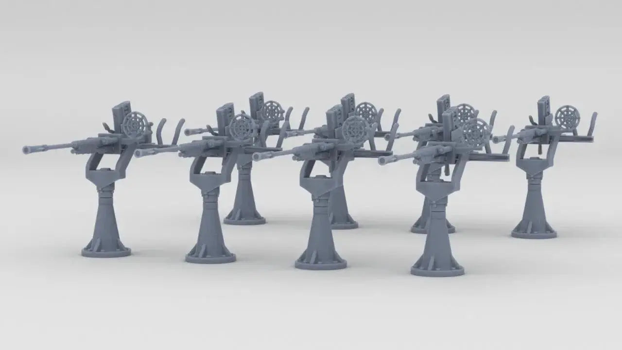 1/150 IJN Type 96 25mm Single AA Gun Set (8pcs) - distefan 3d print