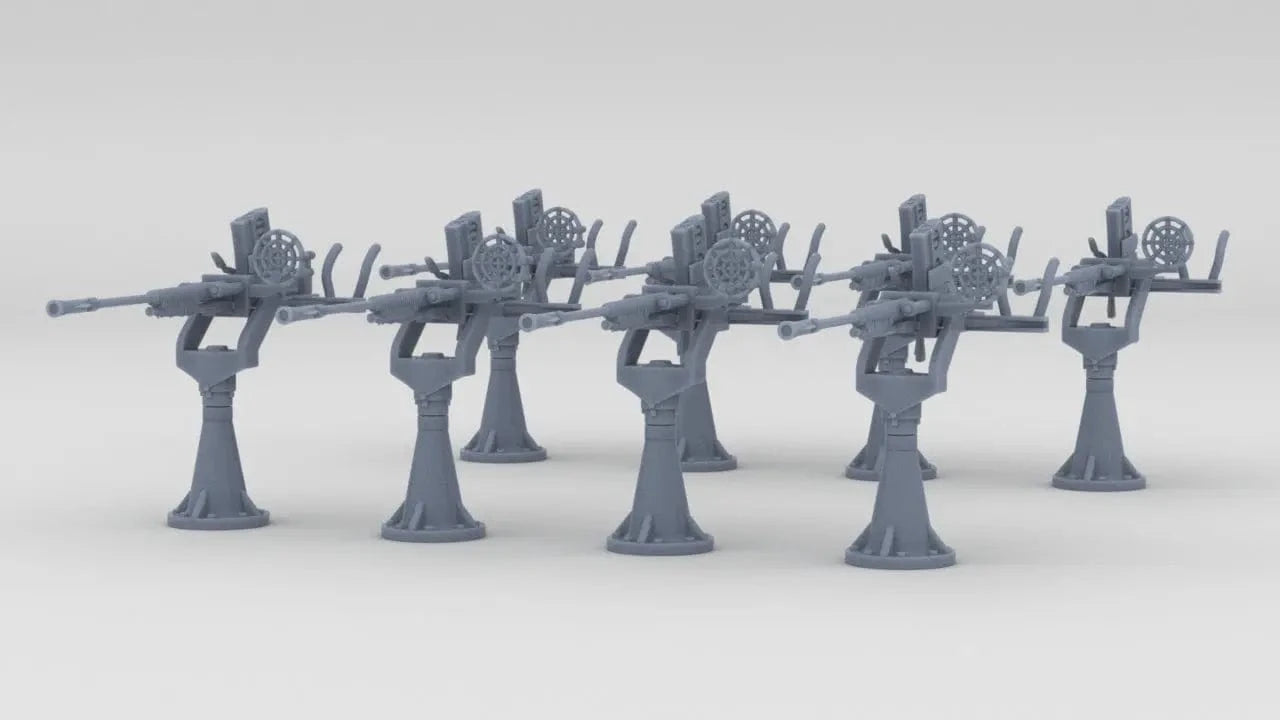 1/150 IJN Type 96 25mm Single AA Gun Set (8pcs) - distefan 3d print