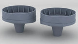 1/150 IJN Yamato 12.7cm Gun Amidships Tubs Set B (2pcs)