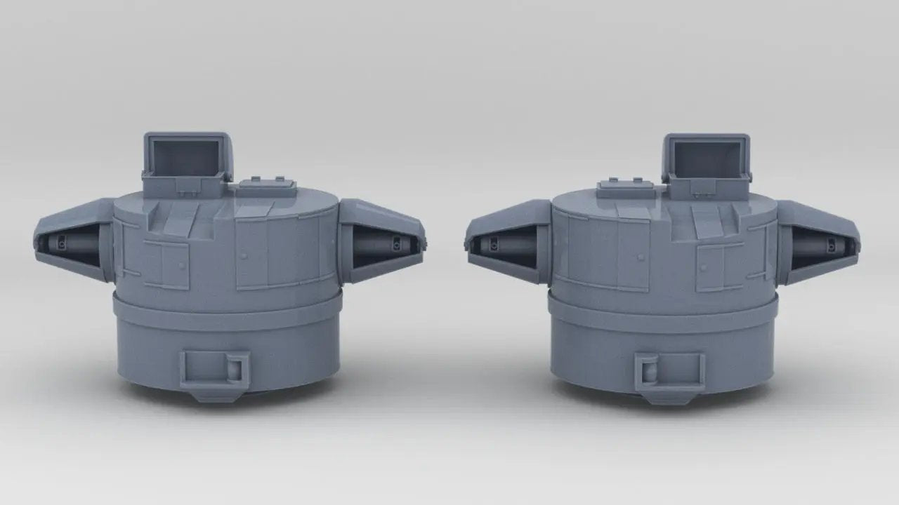 1/150 IJN Yamato 4.5m Rangefinder 'Kosha Sochi' Set (2pcs) - distefan 3d print