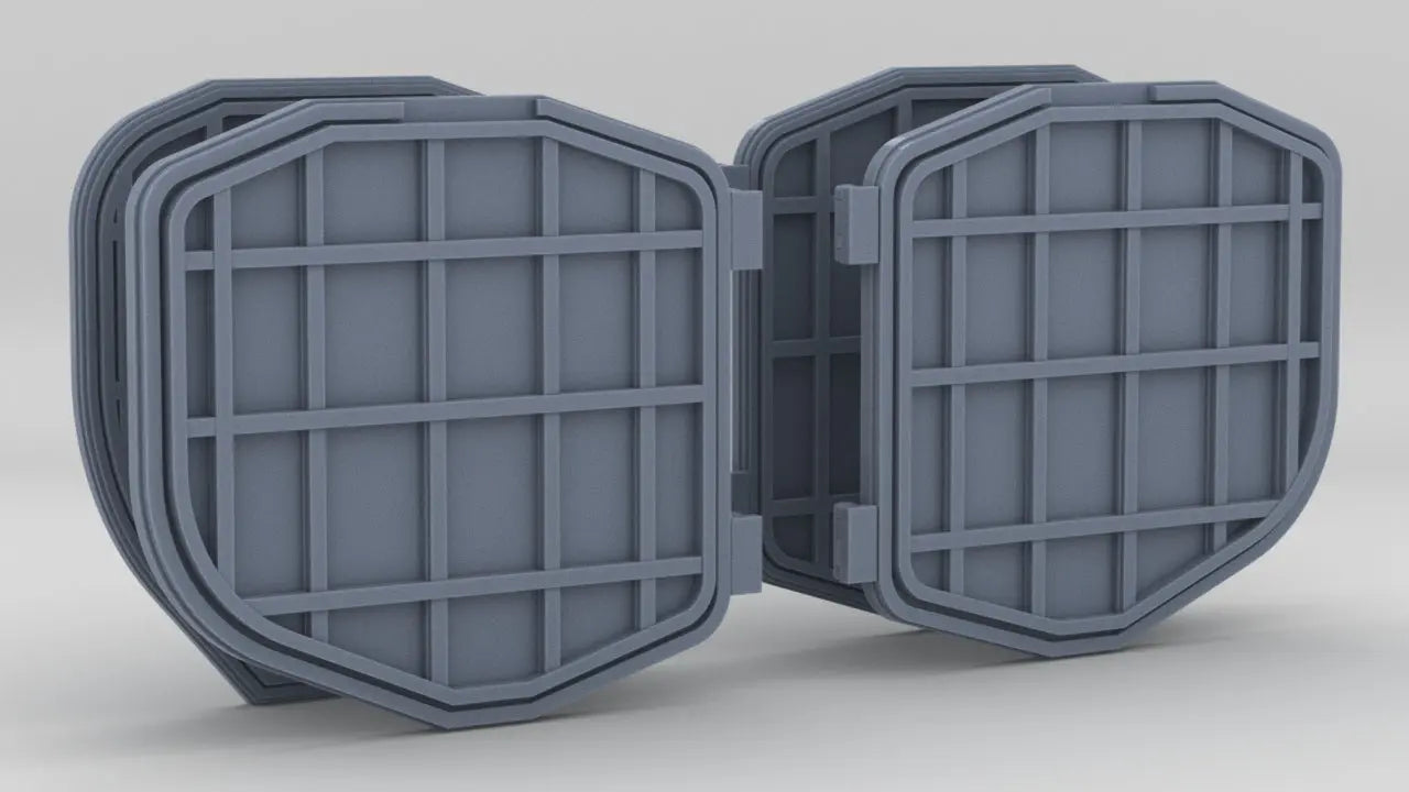 1/150 IJN Yamato Boat Hanger Door Closed Set (4pcs) - distefan 3d print