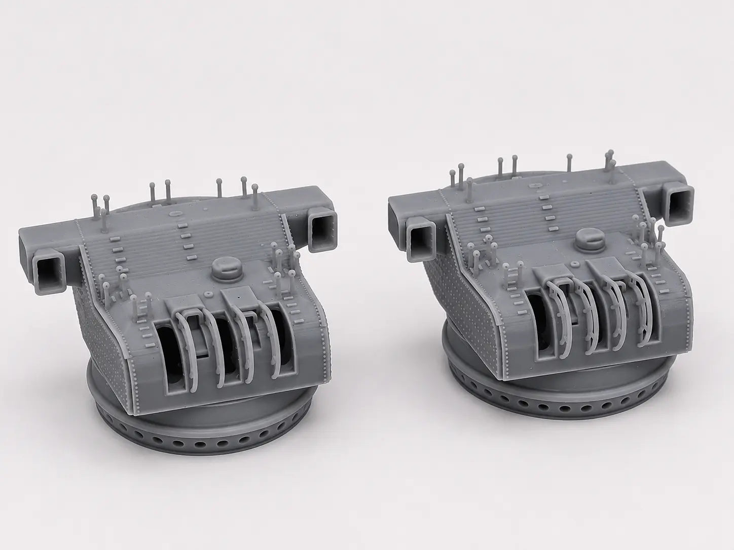 1/150 IJN 15.5cm/60 3rd Year Type Naval Gun Set (2pcs) - distefan 3d print