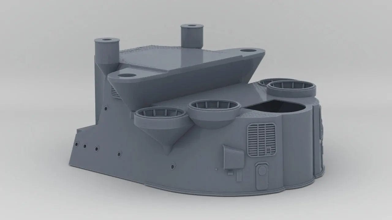 1/150 IJN Yamato Forward Structure - distefan 3d print