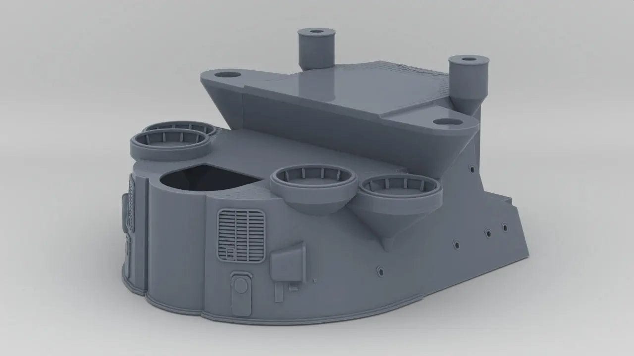 1/150 IJN Yamato Forward Structure - distefan 3d print