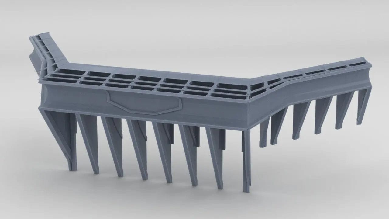 1/150 IJN Yamato Lower Wind Baffle: Super Detailed - distefan 3d print