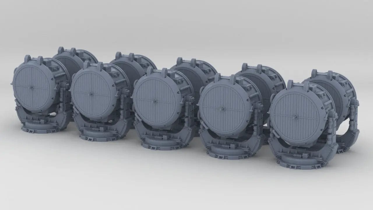 1/150 IJN Yamato Searchlight 150cm Set (10pcs) - distefan 3d print